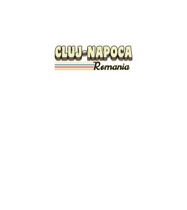 România Cluj-Napoca model negru pe tricou