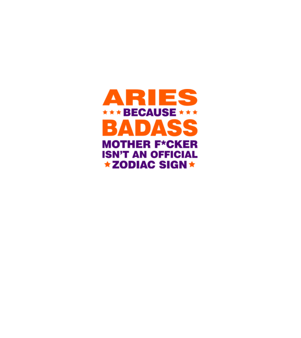Badass zodiac ARIES model gri pe tricou