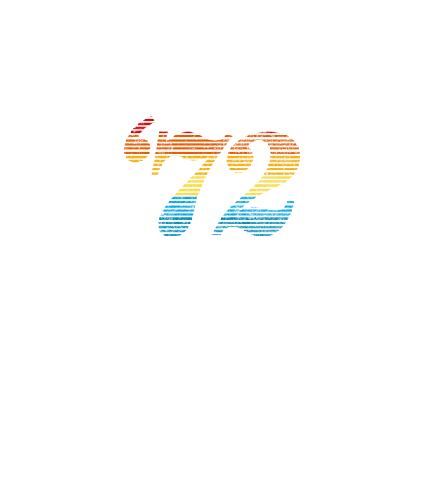 Retro Birthday 1972 model albastru închis pe tricou
