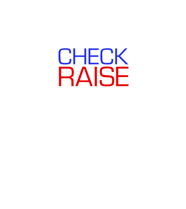 Check Raise model negru pe tricou