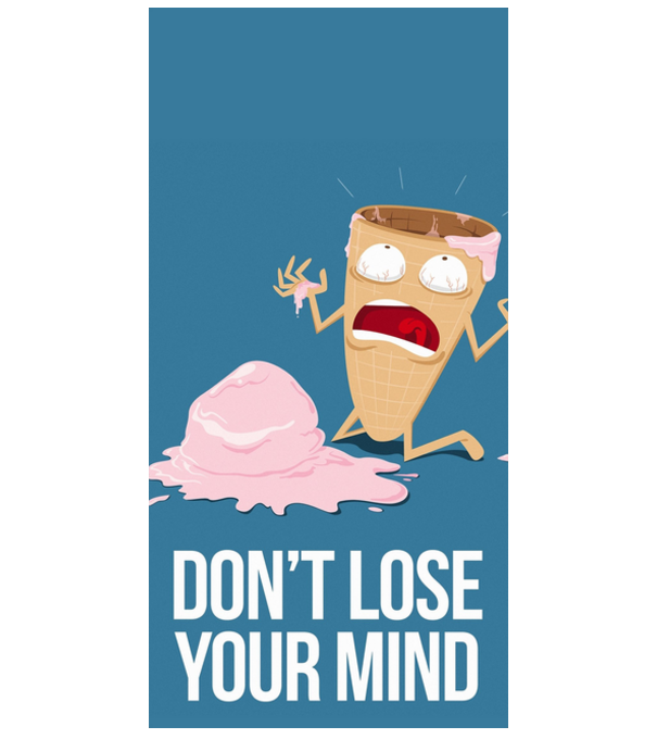 Dont loose your mind model alb pe tricou