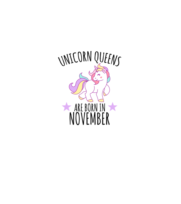 Unicorn Queens are born in - November model gri pe tricou