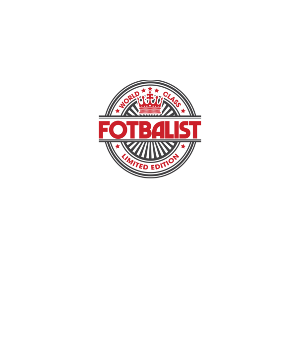 Fotbalist model alb pe tricou