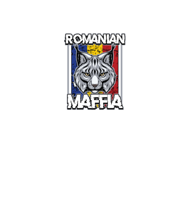 România maffia model negru pe tricou