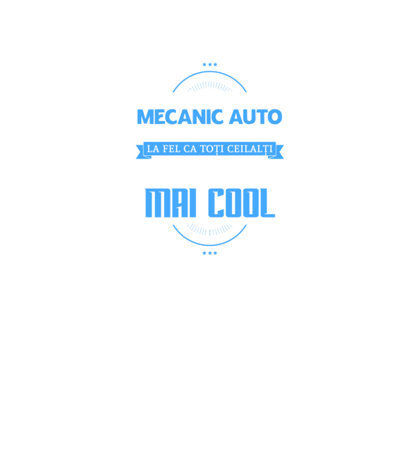 Sunt mecanic auto, la fel ca toți ceilalți, dar mult mai cool model negru pe tricou