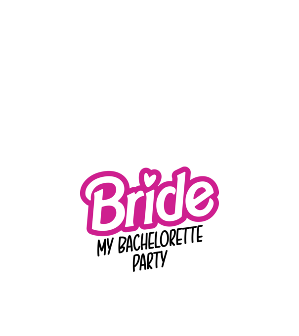 Bride Barbie model alb pe tricou