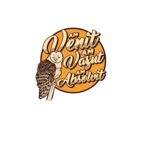 Absolvire model alb pe tricou