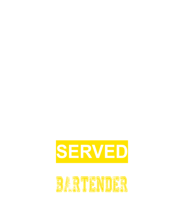 You just got served by the coolest bartender model albastru închis pe tricou