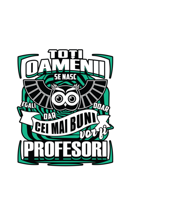 Toți oamenii profesori model alb pe tricou