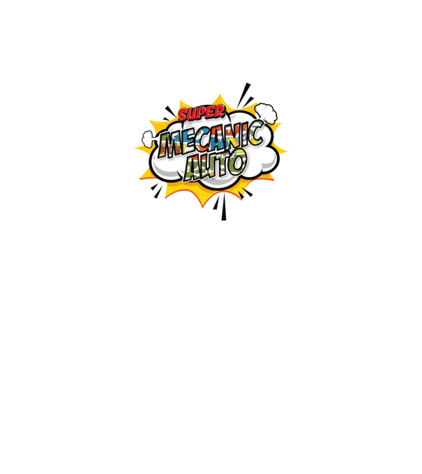 Super mecanic auto model alb pe tricou