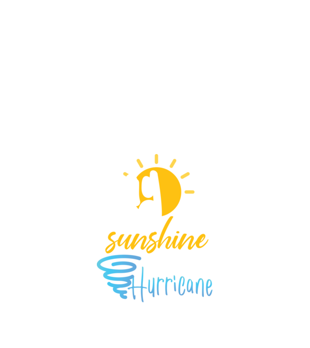 May Girls are Sunshine mixed with a little Hurricane model negru pe tricou
