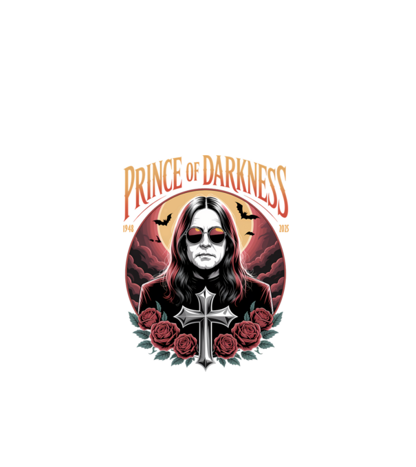 Prince of Darkness model negru pe tricou