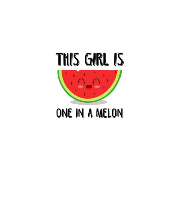 This girl is one in a melon model gri pe tricou