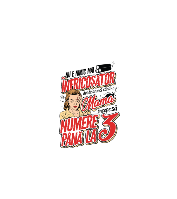 Nu e nimic mai înfricoșător decât model alb pe tricou