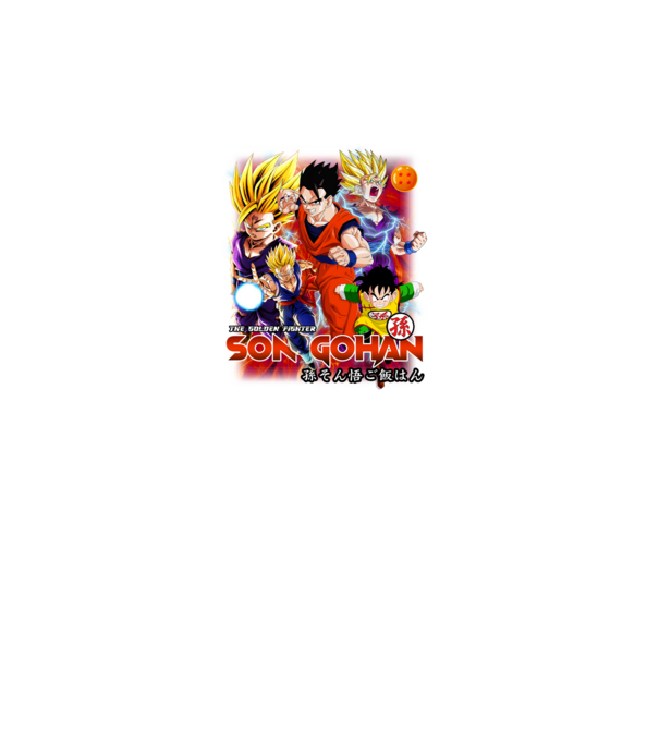 gohan dragonball model turcoaz pe tricou