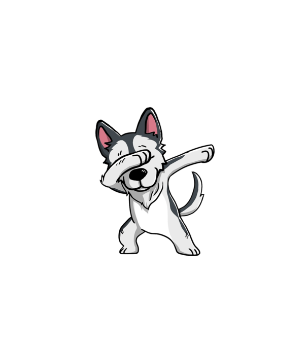 Husky DAB model albastru închis pe tricou