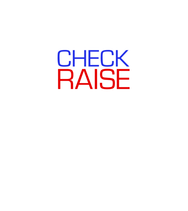 Check Raise model negru pe tricou