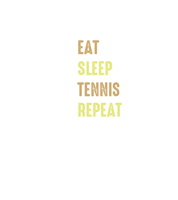 eat sleep tennis repeat model verde neon pe tricou