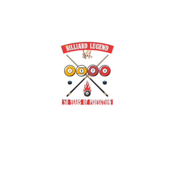 Billiard legend born in 1973 model negru pe tricou