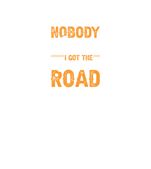 Nobody cared unti I got the longest road model negru pe tricou
