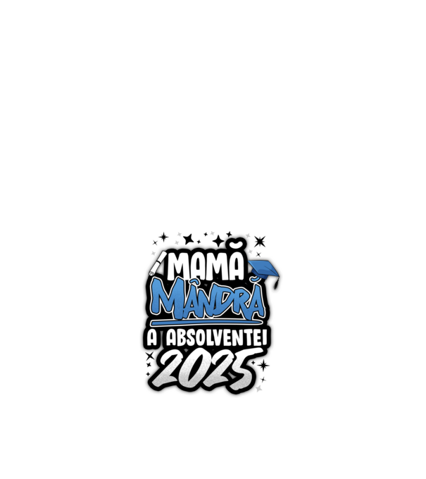 Mamă Mândră a absolventei model alb pe tricou