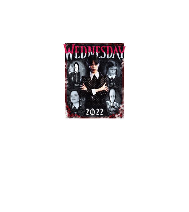 WEDNESDAY multi all time model negru pe tricou