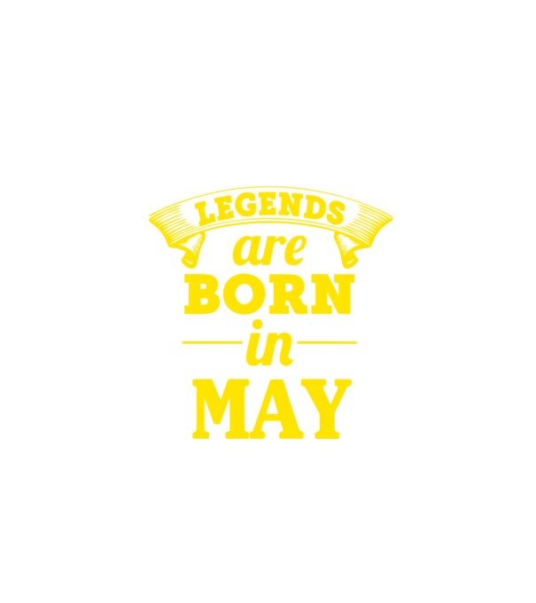 Legends are born in May model turcoaz pe tricou
