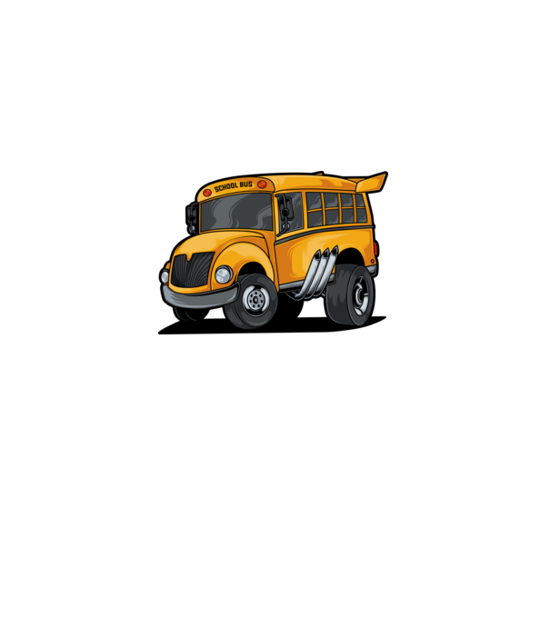 Autobuze model albastru deschis pe tricou