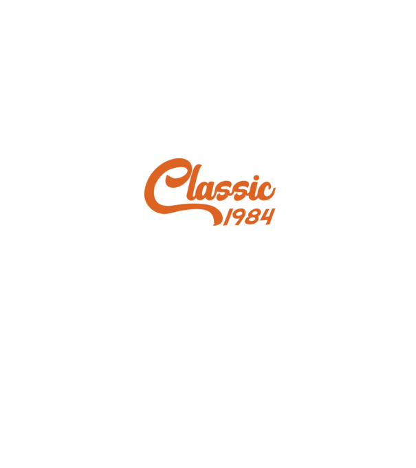 1984 Classic model alb pe tricou