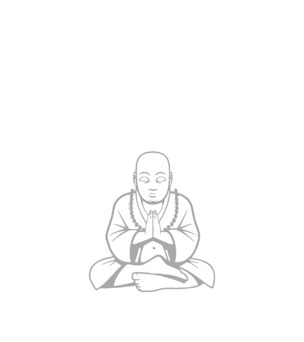 monk outline model negru pe tricou