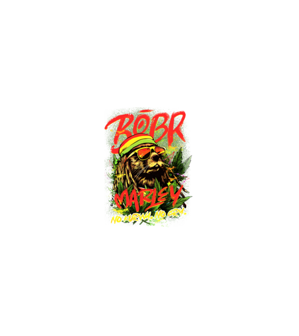 BÓBR MARLEY model negru pe tricou