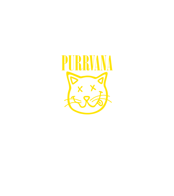 PURRVANA model negru pe tricou