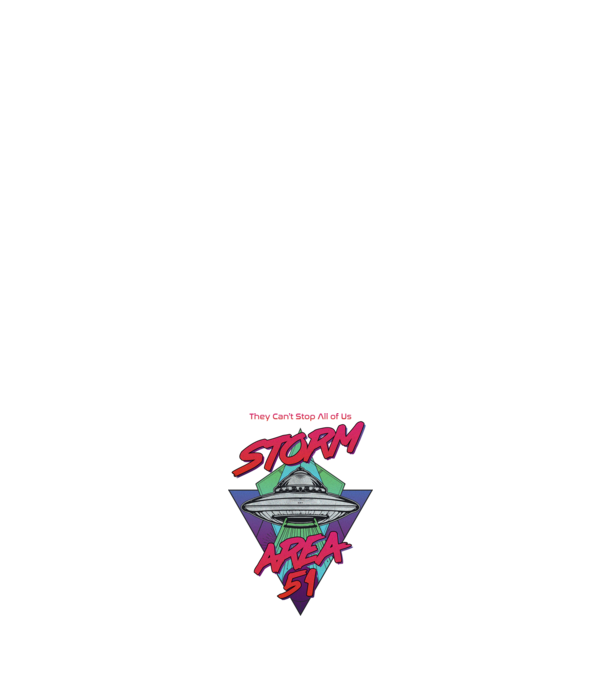 storm area 51 ufo model negru pe tricou