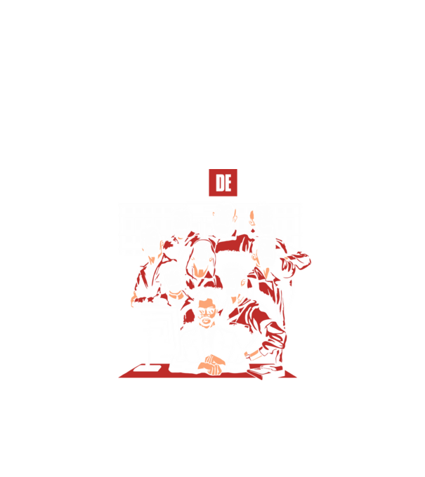 La casa de papel grupo model negru pe tricou