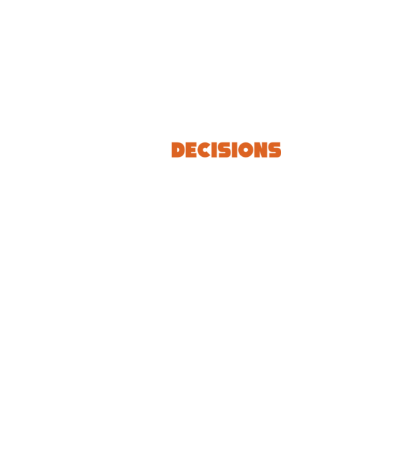 Motiv cuplu I make decisions model negru pe tricou