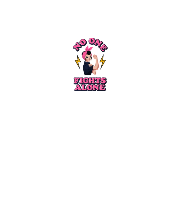 No one fights alone pinup model alb pe tricou