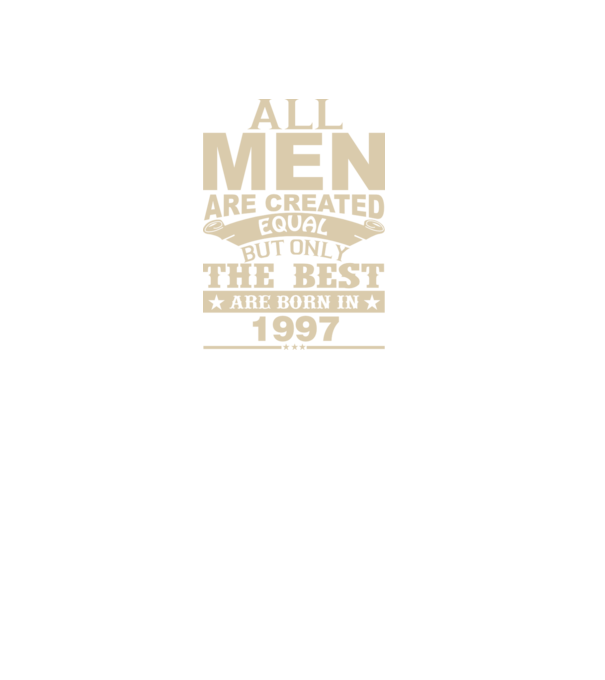 All men are created - 1997 model verde pe tricou