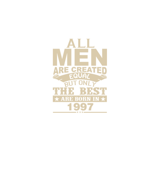 All men are created - 1997 model gri închis pe tricou