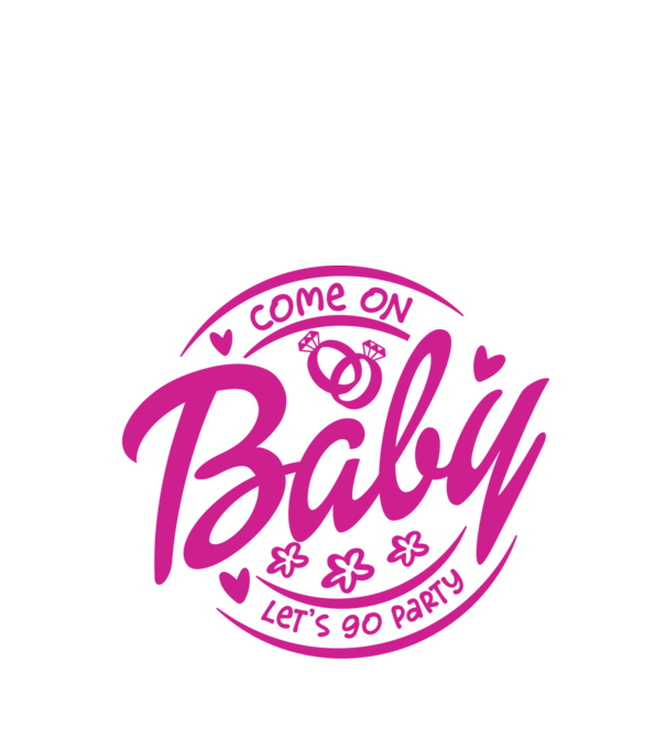 Bride Barbies Baby lets go party model alb pe tricou