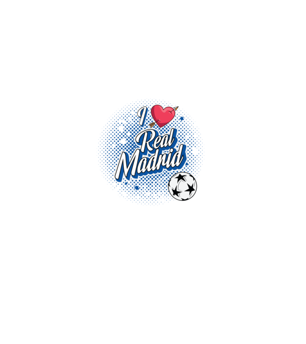 Popart RealMadrid model negru pe tricou