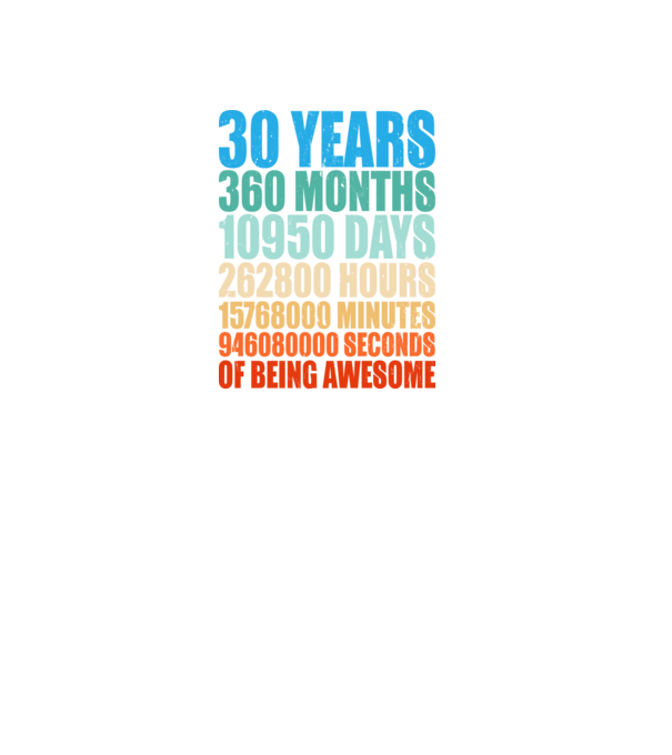 30 years of being awesome model negru pe tricou