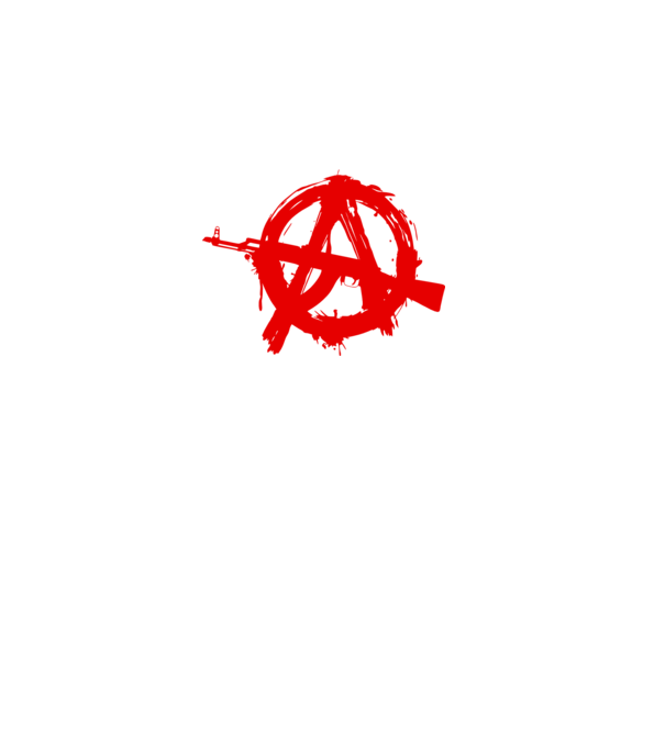 Akanarchy model alb pe tricou