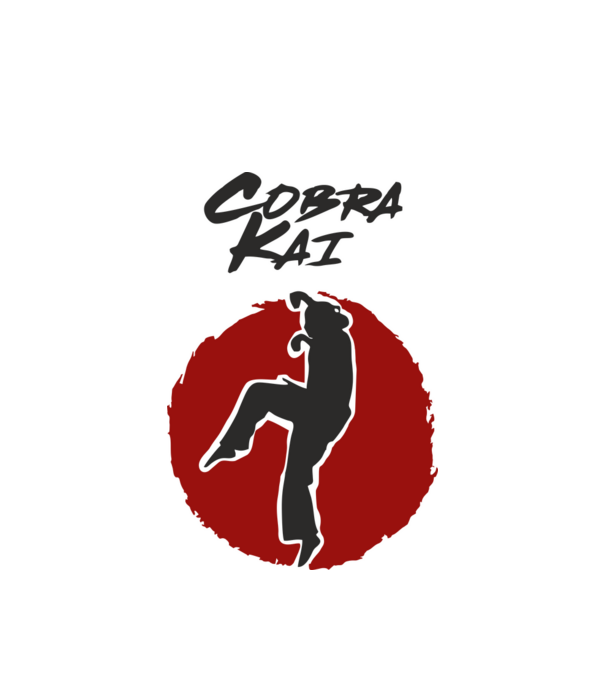 cobra kai larusso model alb pe tricou
