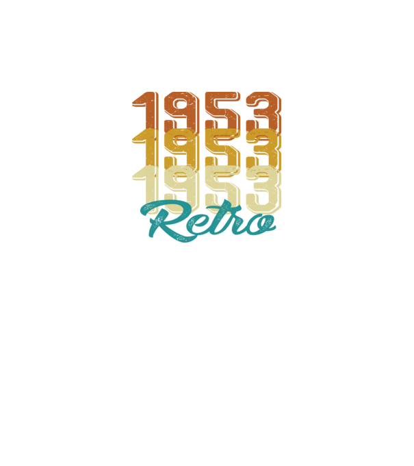Retro 1953 model negru pe tricou