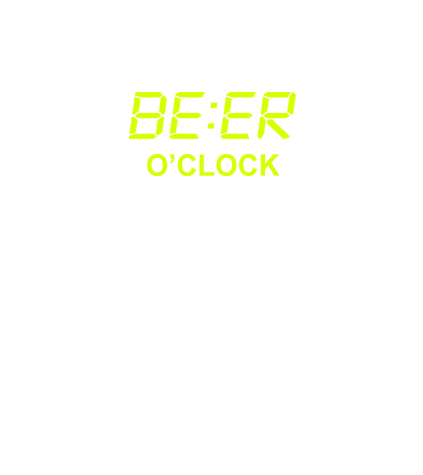 'Beer o'' clock' model negru pe tricou