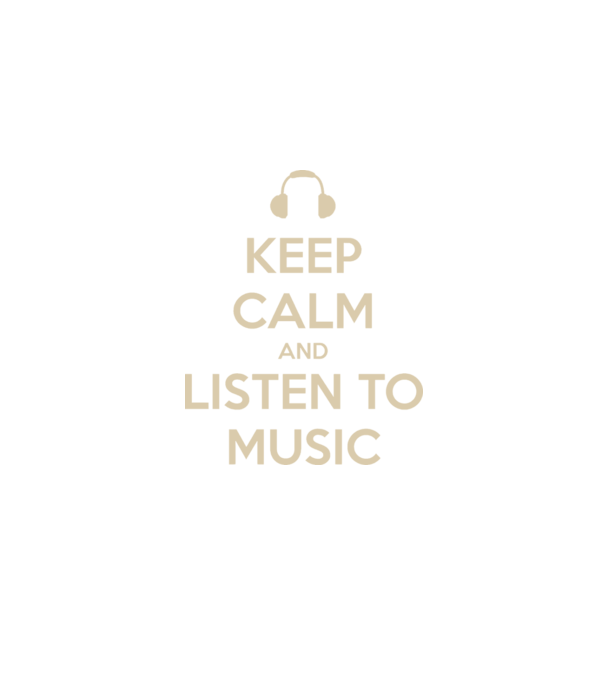 keep calm and listen to music model negru pe tricou
