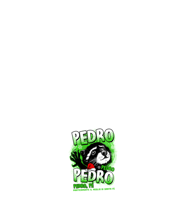 Pedro pedro christmas model albastru închis pe tricou