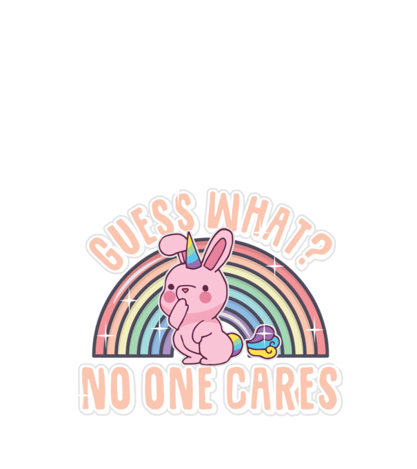 Guess what iepure-unicorn model negru pe tricou