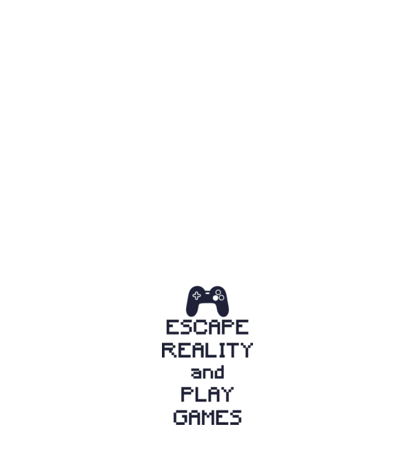 Escape reality model alb pe tricou