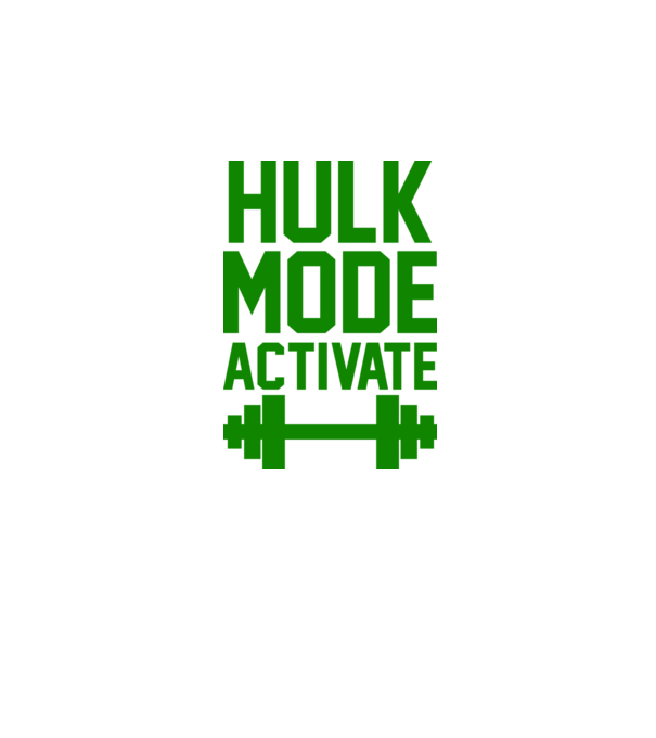 Hulk mode model alb pe tricou